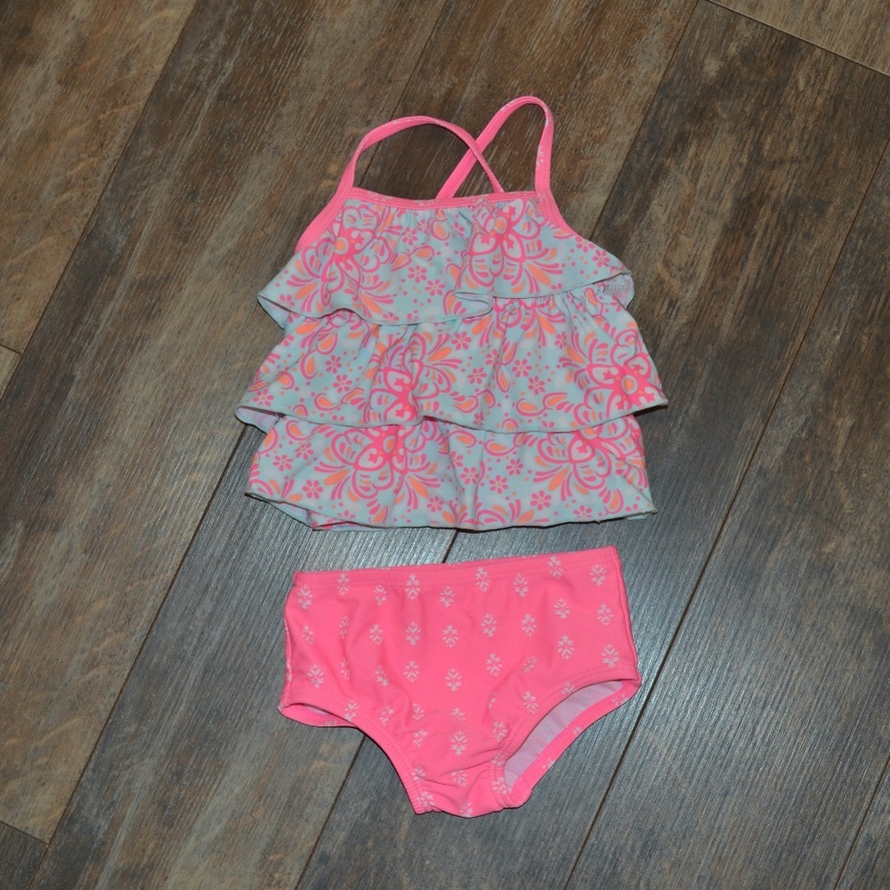 Carter's Pink and Teal Bikini
